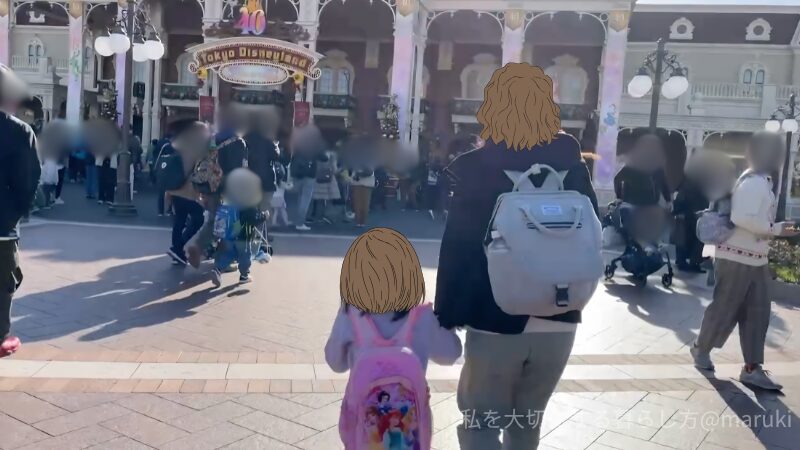 ディズニーランド・移動中