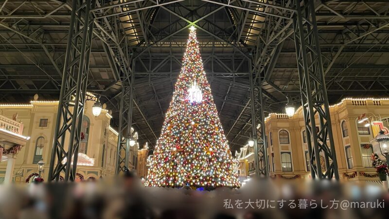 ディズニーランドのクリスマスツリー
