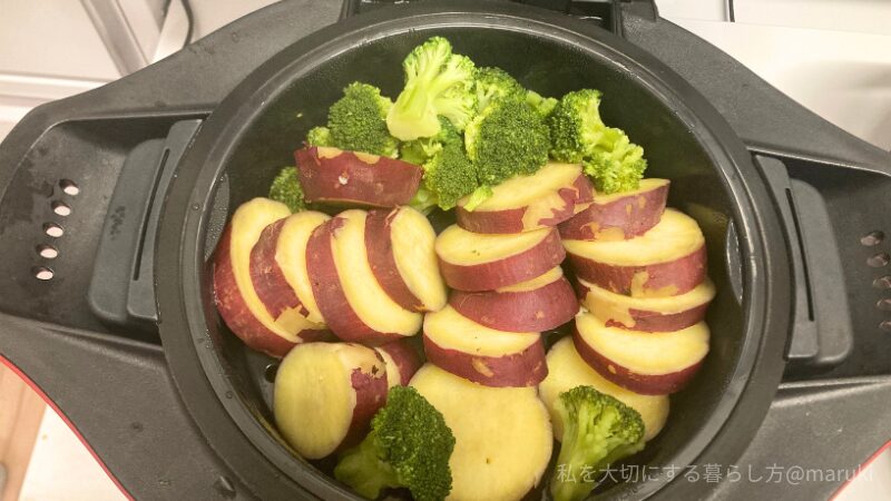 ホットクックで作った蒸し料理