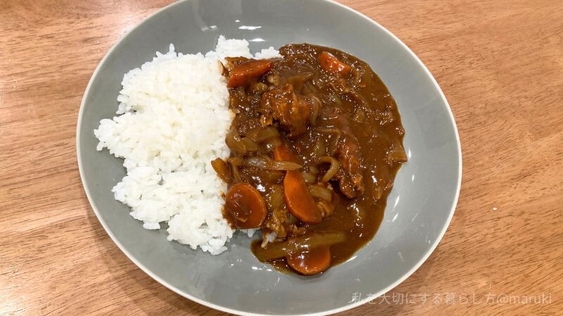 ホットクックで作ったハヤシライス完成写真