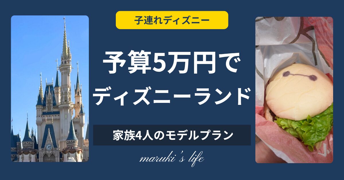 ディズニーランド 予算 5万円 家族4人