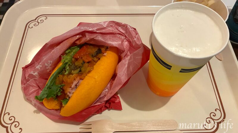 ニューヨークデリのラタトゥイユサンドとビール