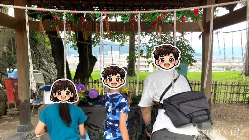 真田神社の花手水