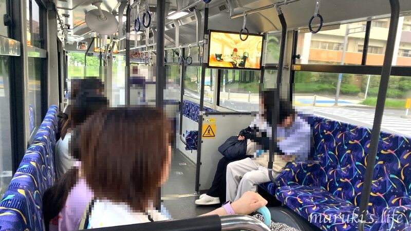 セレブレーションホテルの早朝シャトルバス車内