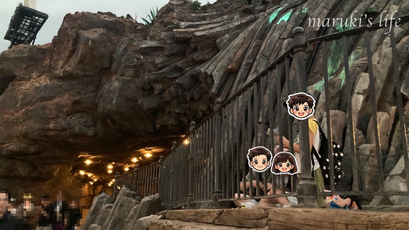 ディズニーシー プロメテウス火山ふもとの鑑賞スポット