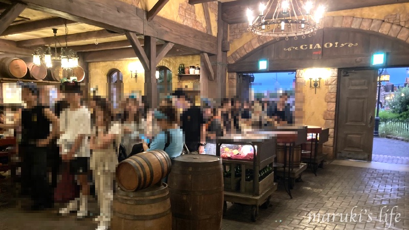 ディズニーシー ザンビーニ・ブラザーズ・リストランテの店内